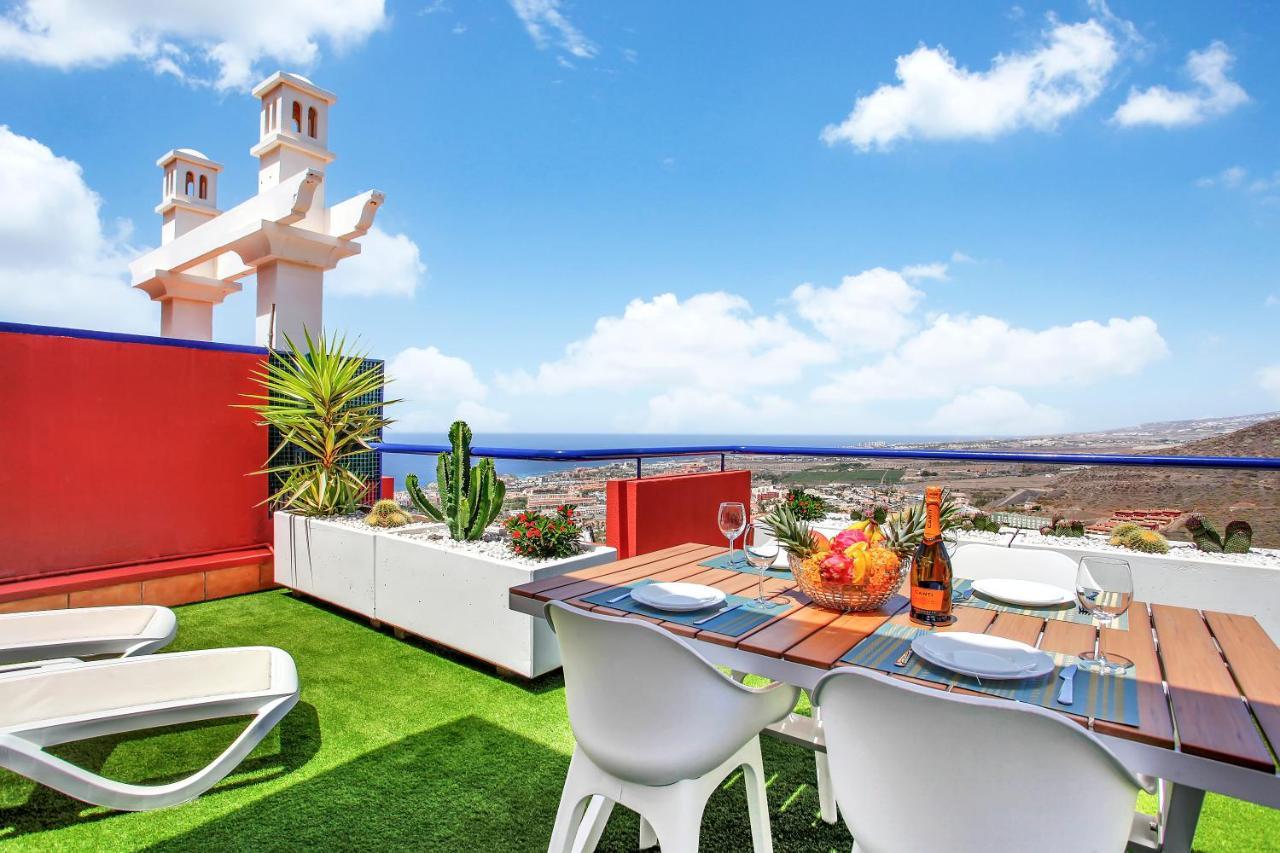 Apartament Wonderful View, Huge Terrace Solarium, Private Parking Costa Adeje  Zewnętrze zdjęcie