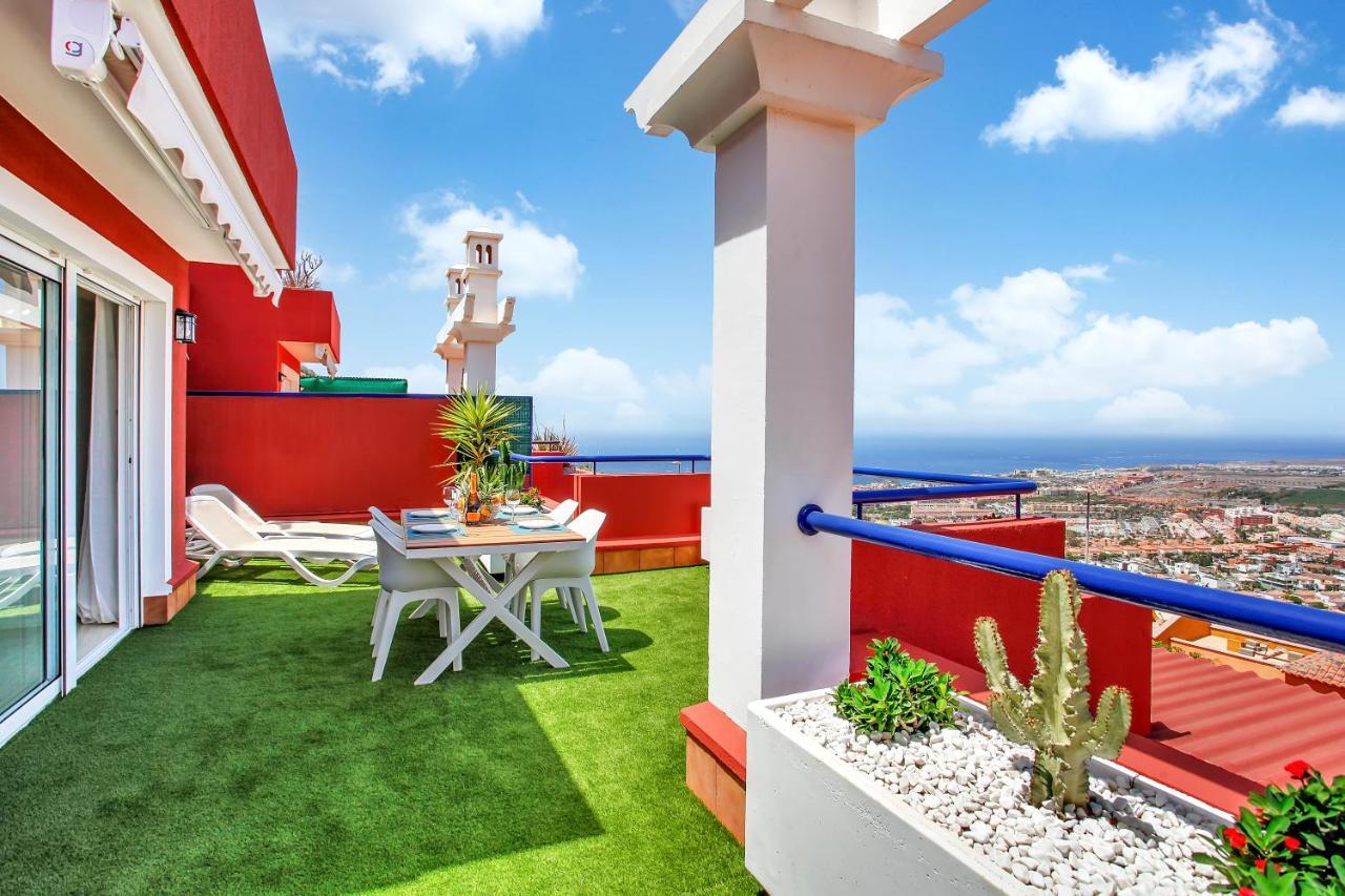 Apartament Wonderful View, Huge Terrace Solarium, Private Parking Costa Adeje  Zewnętrze zdjęcie
