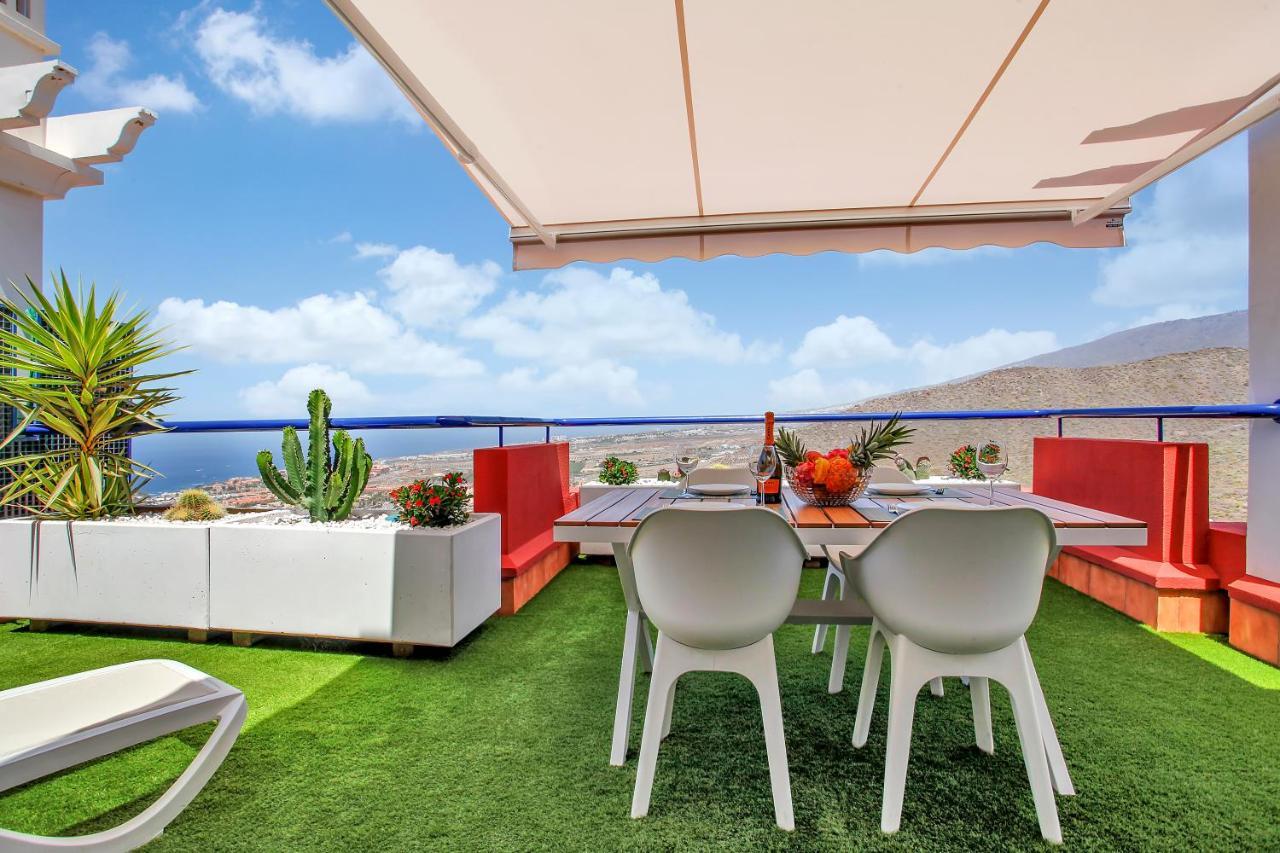 Apartament Wonderful View, Huge Terrace Solarium, Private Parking Costa Adeje  Zewnętrze zdjęcie